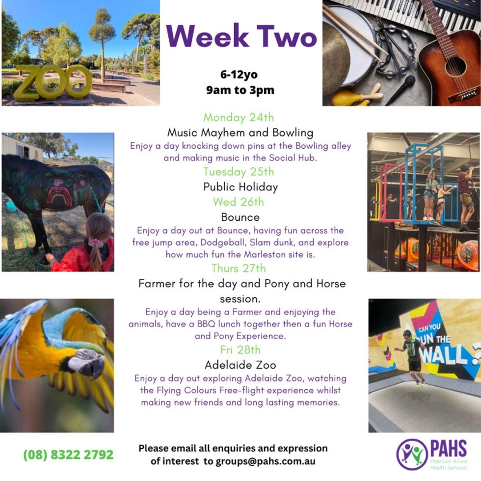 School Holiday Program For 612 Year Olds Pearson Allied Health Services